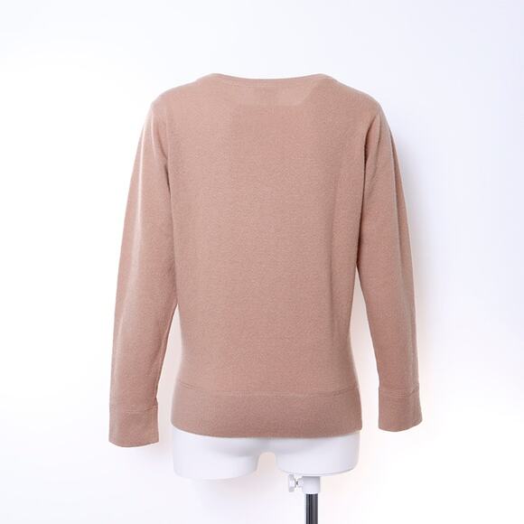 Authentic CHANEL Cashmere Knit Sweater Jumper Pullover Brown 38 - Picture 2 of 10